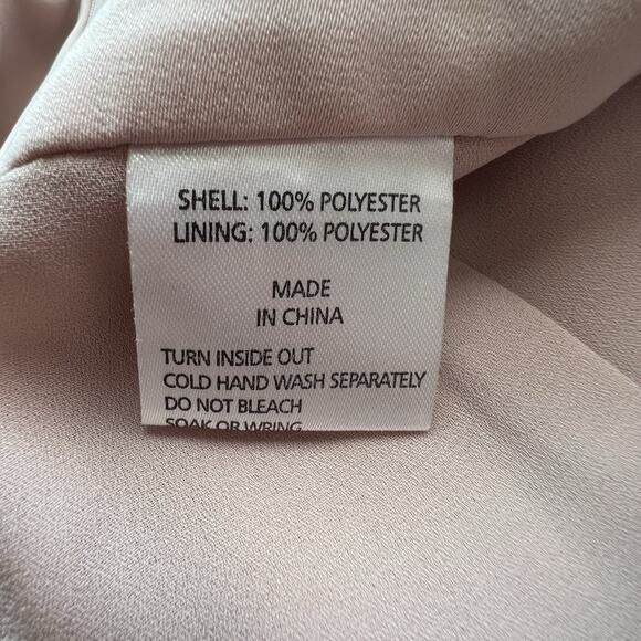 Shona Joy Dress Size 2 Midi Tulip Pink Core Long Ruched Cocktail Bridesmaid Ac2 - Picture 6 of 7